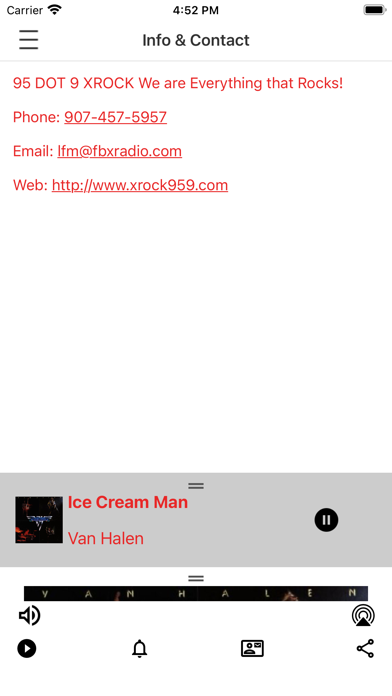 XROCK 95.9FM Screenshot