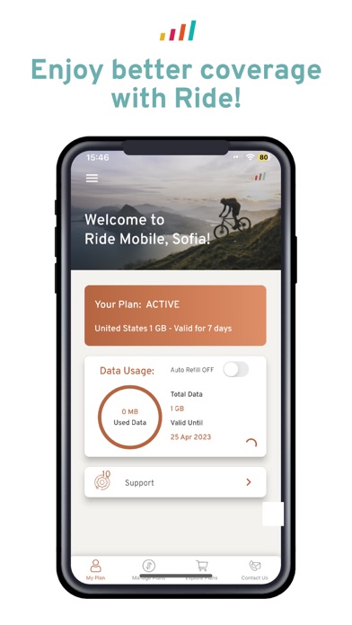 Ride Mobile | eSIM Screenshot