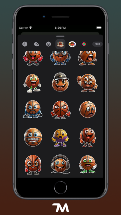 Screenshot #3 pour Basketball Faces Stickers