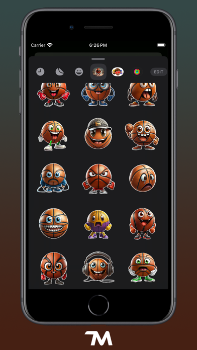 Basketball Faces Stickers Screenshot