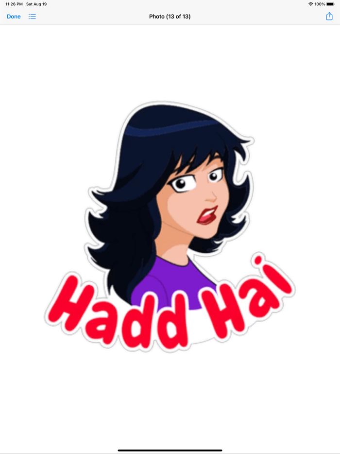 Cute Girl daily Chat Stickers