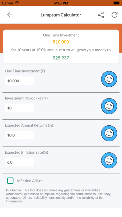 Veritas Mutual Fund Screenshot