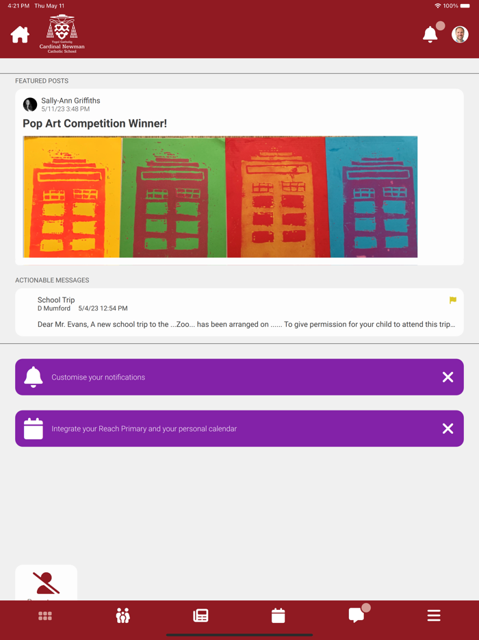 Cardinal Newman School App