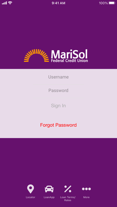 MariSol FCU Screenshot