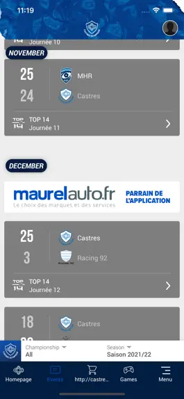 Game screenshot Castres Olympique apk