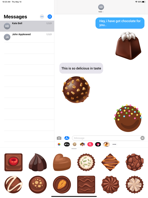 Screenshot #4 pour Chocolate Lover Stickers