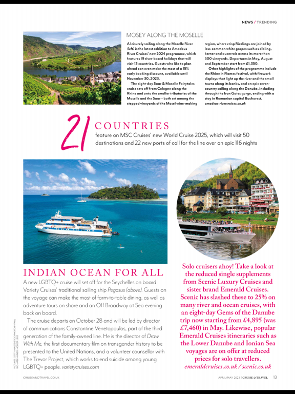 Cruise & Travel Magazine iPad screenshot 5 - Travel app