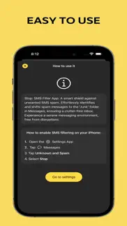 stop: sms filter iphone screenshot 3