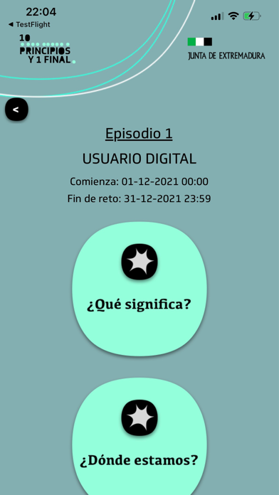 Principios y final Screenshot