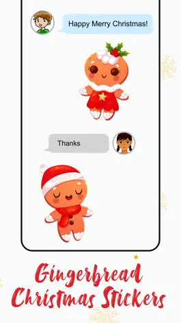 Game screenshot Gingerbread Christmas Stickers apk