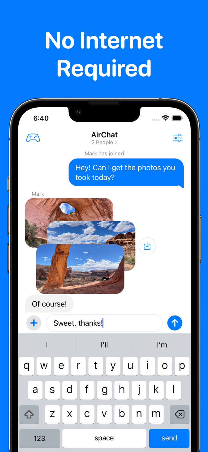 AirChat Peer-to-Peer Chat