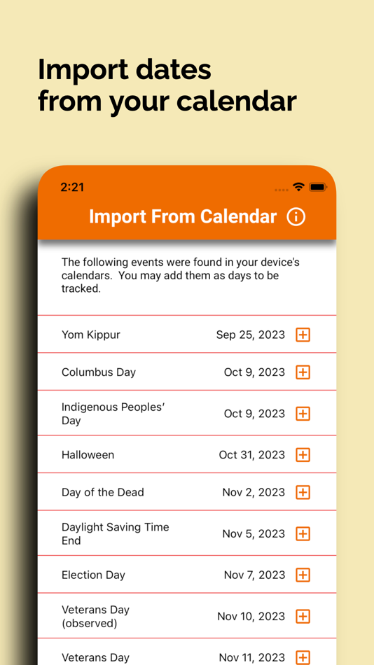 #3. DateTracker (iOS) 来自: Scott Michael Nash