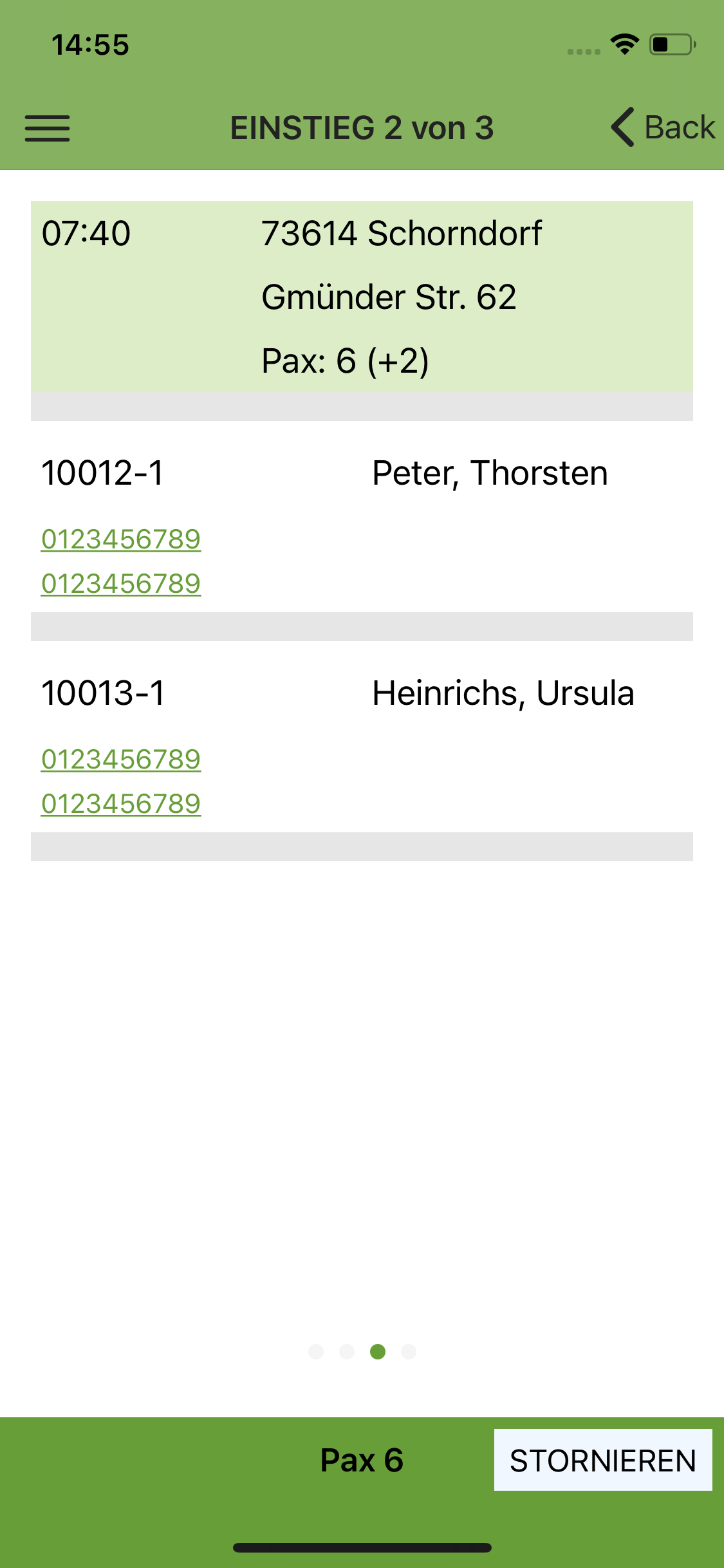 Transferdisposition