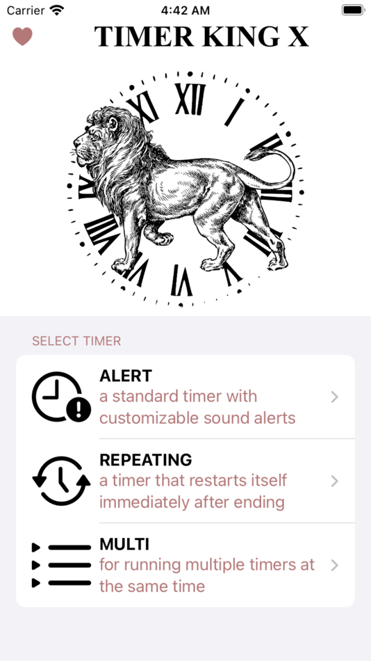 #1. Timer King X (iOS) By: Theo Phillips