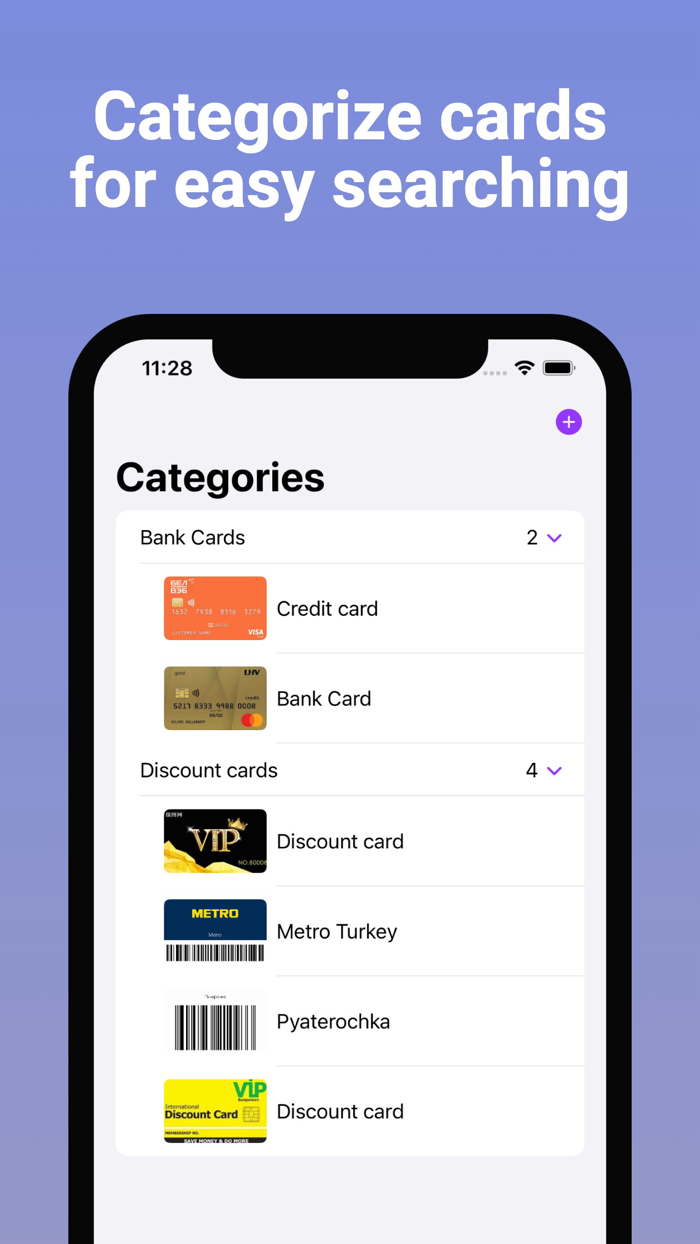 Card Holder Discount and Credit