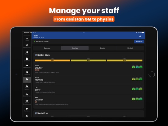 Basketball Legacy Manager 24 iPad screenshot 9 - Games app
