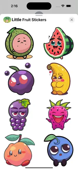 Game screenshot Little Fruit Stickers apk