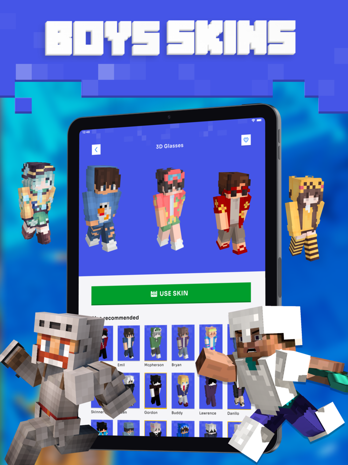 Skins for Minecraft PE MCPE 3D
