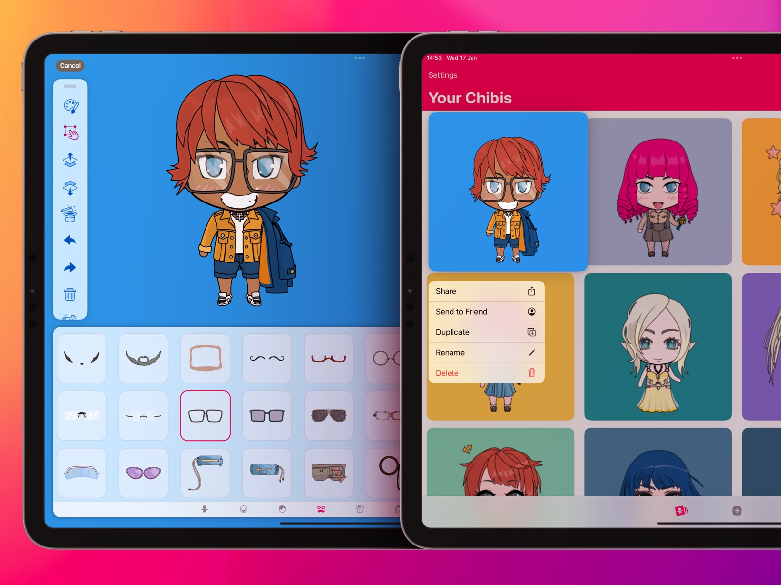 ChibiStudio Anime Avatar Maker ipad screenshot 4