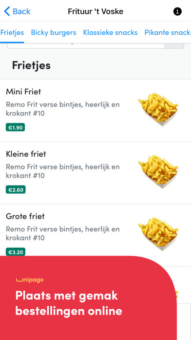 Frituur 't Voske Screenshot