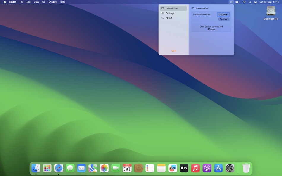 #2. ScanAndSend Receiver (macOS) 由: Martin Schrott