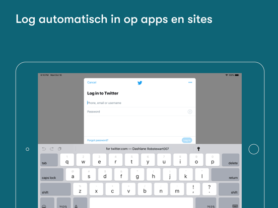 Dashlane-wachtwoordbeheerder iPad app afbeelding 3