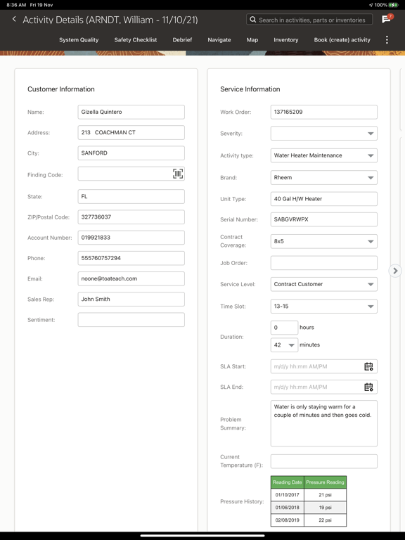 Screenshot #6 pour Oracle Field Service