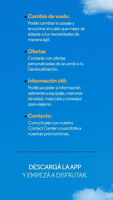 Aerolíneas Argentinas Screenshot