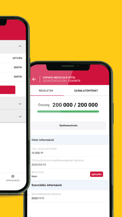 Cofidis Ügyfélkapu Screenshot