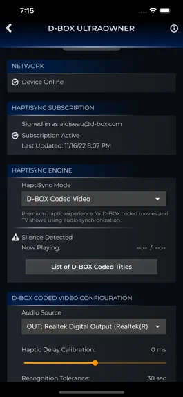 Game screenshot D-BOX HaptiSync mod apk