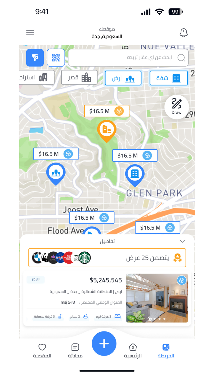 ابعاد العقارية