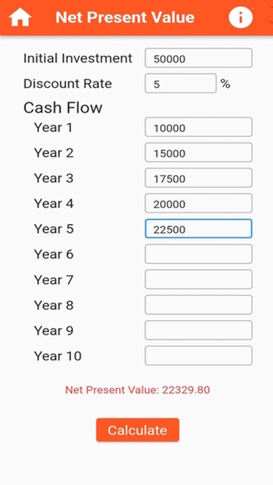 Business Financial Calculators Screenshot