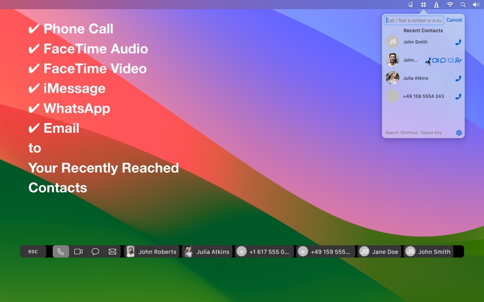 #3. SpeedDial - Menu Bar Contacts (macOS) 由: Zafer ARICAN