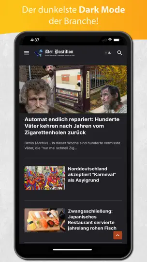 Screenshot von Der Postillon auf dem iPhone 3