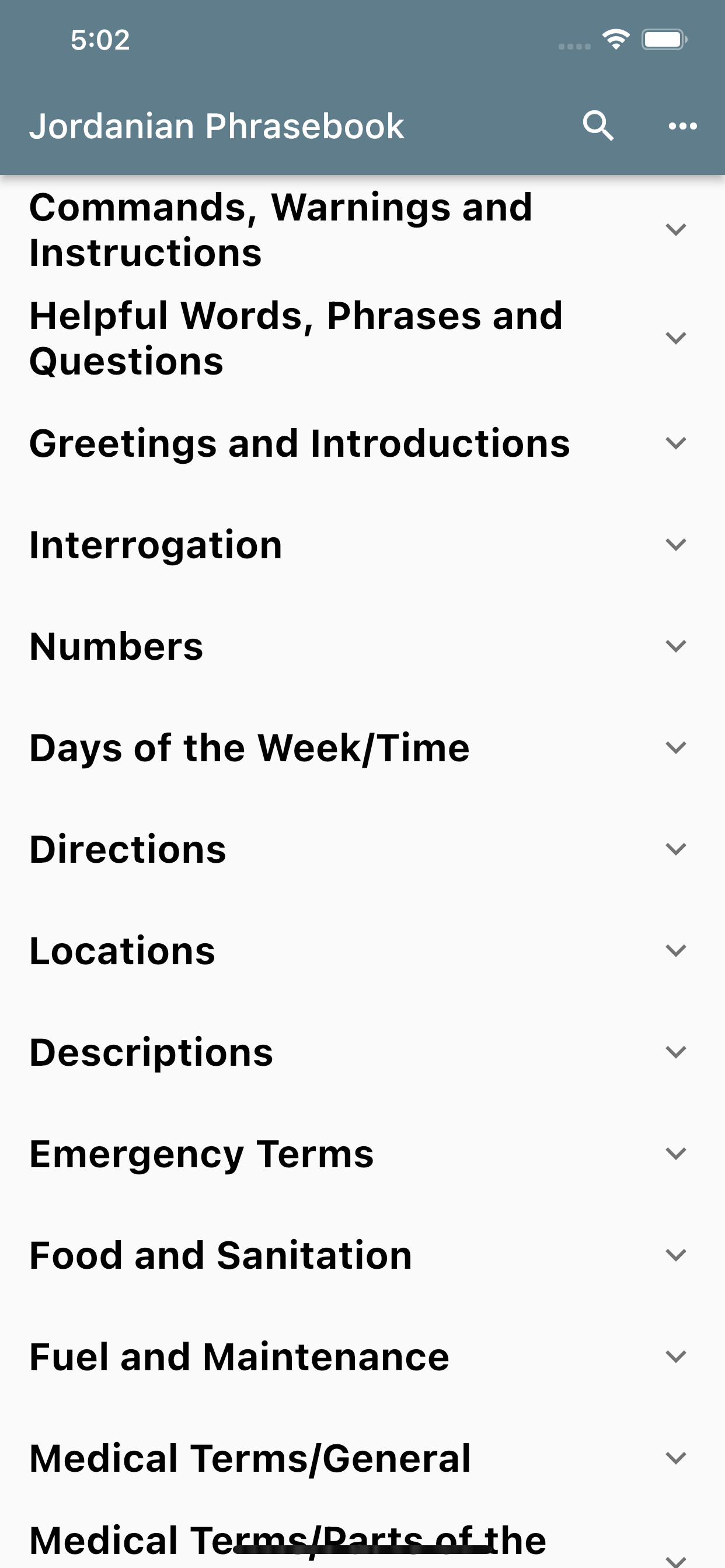 Jordanian Phrasebook