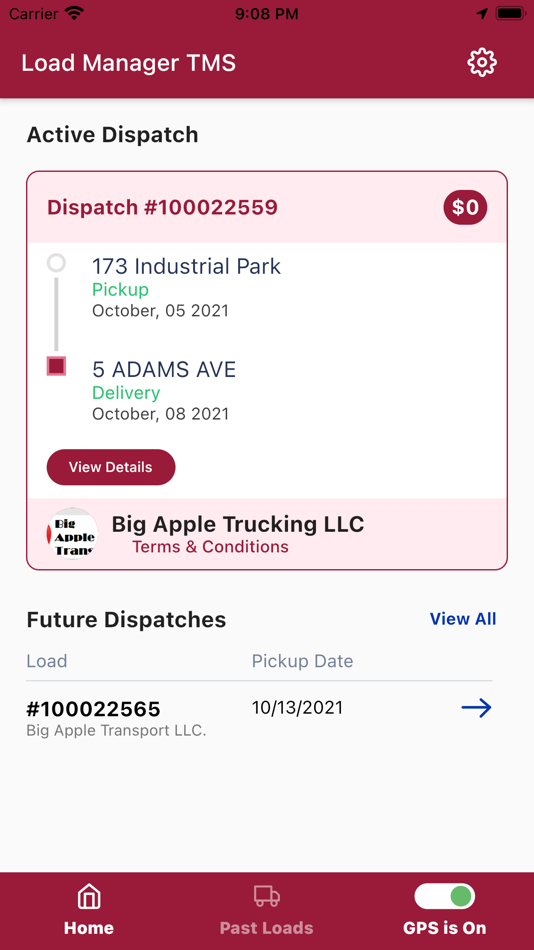 #2. Load Manager TMS (iOS) 由: Weber Systems Inc.
