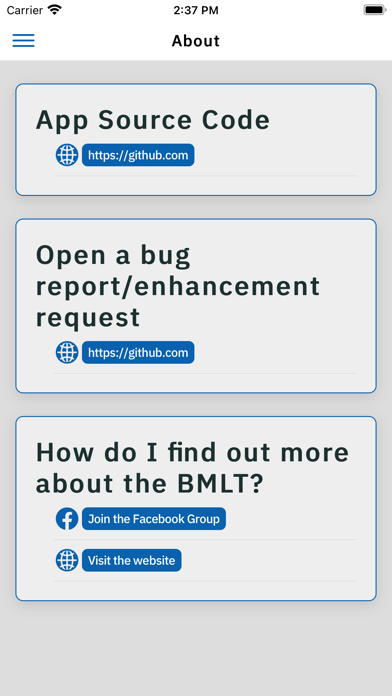 BMLT Search Screenshot