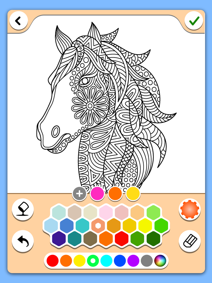 Horse coloring game