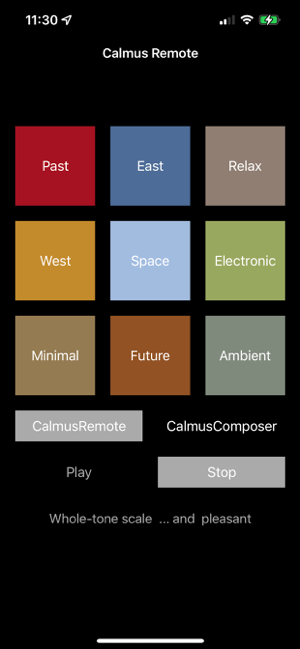 Calmus Remote Screenshot