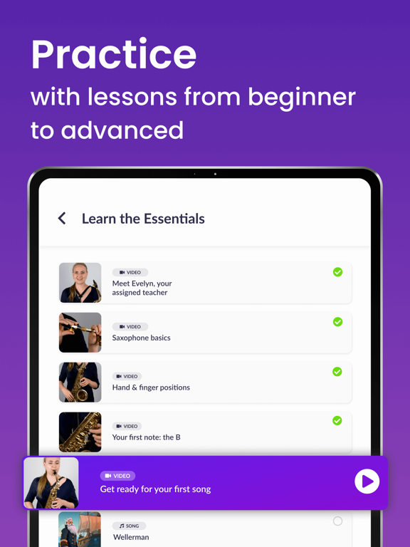 Learn Saxophone - tonestro iPad screenshot 5 - Education app