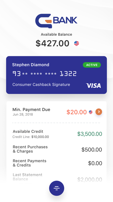 GBank CC Screenshot
