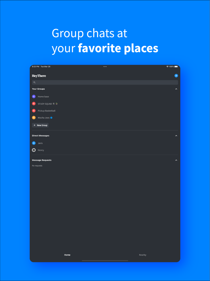 HeyThere Local Group Chats