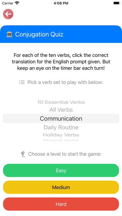 Turkish Verb Blitz Screenshot