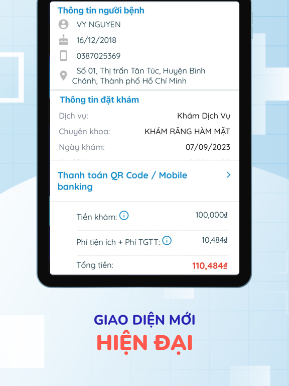 Bệnh Viện Vũng Tàu iPad screenshot 4 - Medical app
