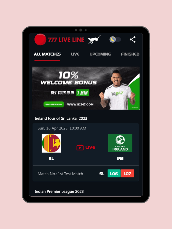 777 Cricket Live Line