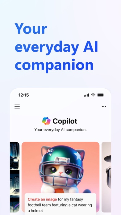 Screenshot 1 of Microsoft Copilot App