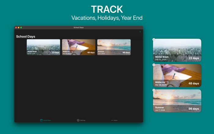 School Days Counter  Widget