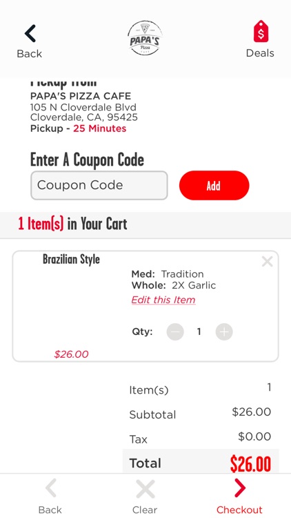 Papas Pizza Cafe screenshot-4