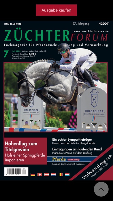 Züchterforum E-Paper Screenshot