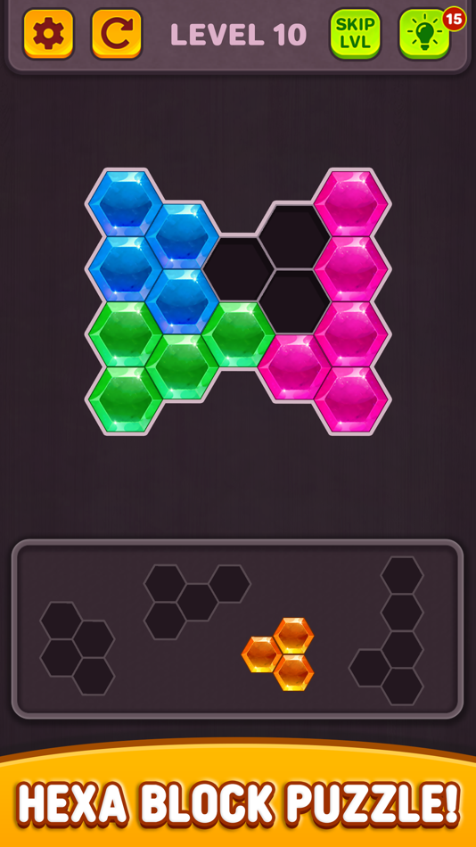 #1. Hexa Block Puzzle: Tangram Puz (iOS) By: Mrudul Babariya